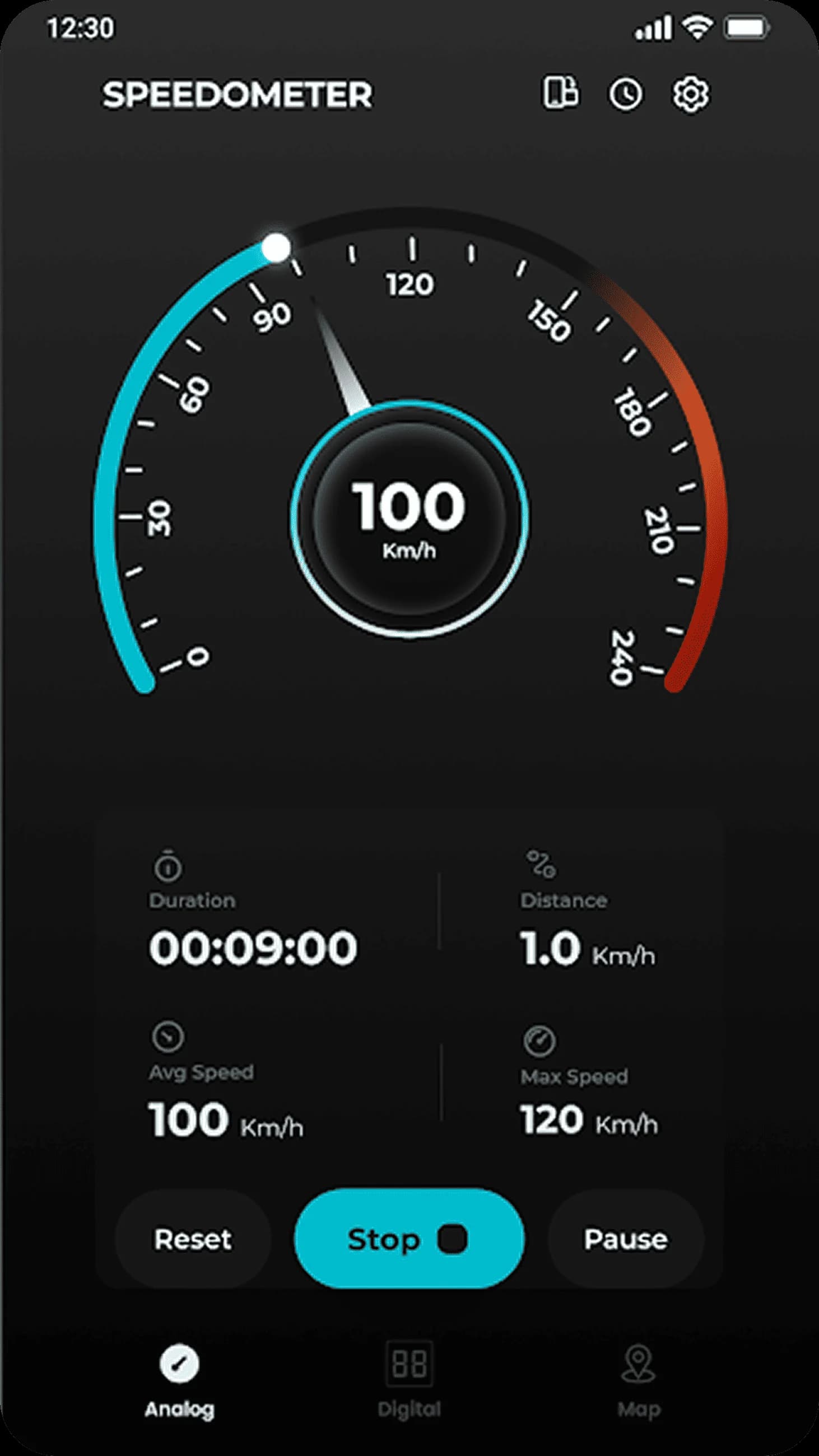 GPS Speedometer screenshot 1