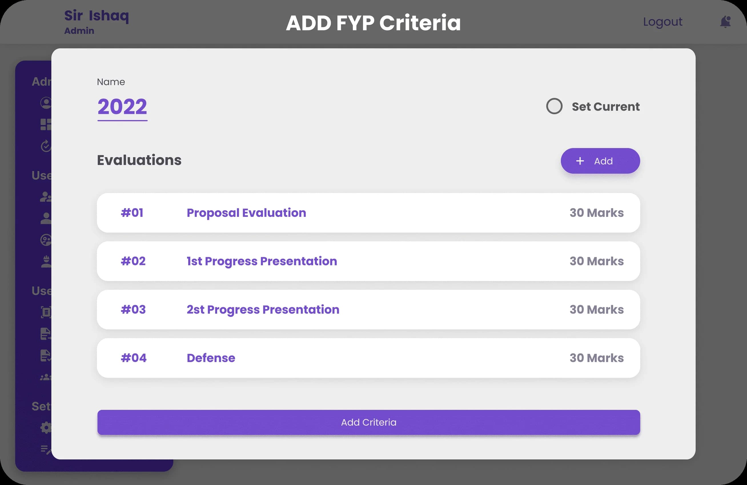 FYP Management System screenshot 10